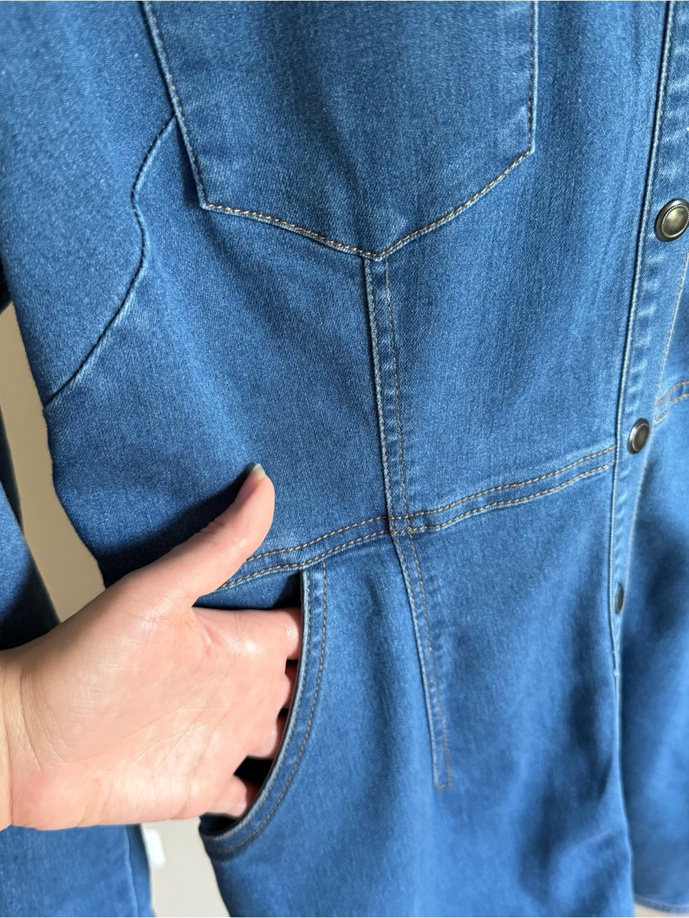 Free People Denim Shirt Dress - Picture 4 of 6